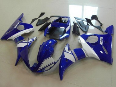 Blau Weiß Silber 2003-2004 Yamaha YZF R6 Motorrad Verkleidung