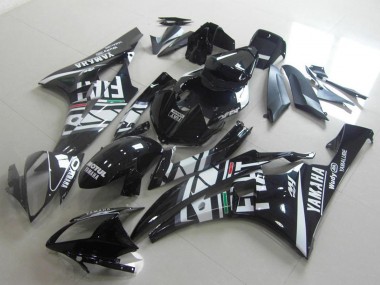 Weiß Glänzendes Schwarz Grün Rot Fiat Yamalube Motul 2006-2007 Yamaha YZF R6 Motorrad Verkleidung