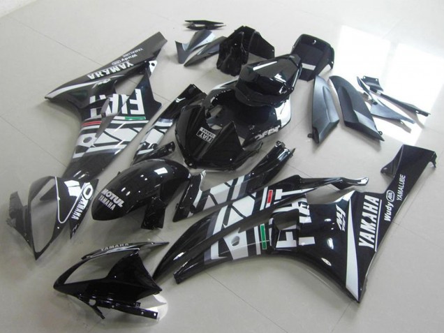 Weiß Glänzendes Schwarz Grün Rot Fiat Yamalube Motul 2006-2007 Yamaha YZF R6 Motorrad Verkleidung