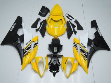 Gelb Weiß Schwarz OEM Stil 2006-2007 Yamaha YZF R6 Motorrad Verkleidung