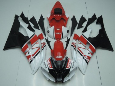 Weiß Rot Schwarz 2008-2016 Yamaha YZF R6 Motorrad Verkleidung