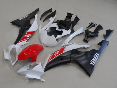 Weiß Rot Matt Schwarz 2008-2016 Yamaha YZF R6 Motorrad Verkleidung Kit