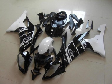 Weiß Glänzendes Schwarz 2008-2016 Yamaha YZF R6 Motorrad Verkleidung