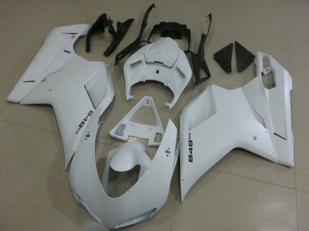 Weiß 2007-2014 Ducati 848 Motorrad Verkleidung