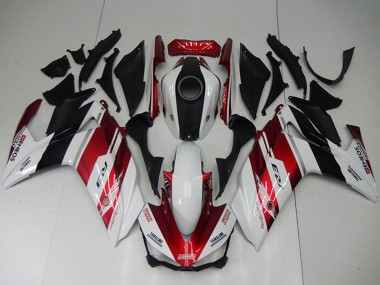 Weiß Rot Schwarz 2015-2018 Yamaha YZF R3 Motorrad Verkleidung