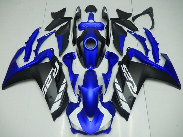 Blau Matt Schwarz 2015-2018 Yamaha YZF R3 Motorrad Verkleidung