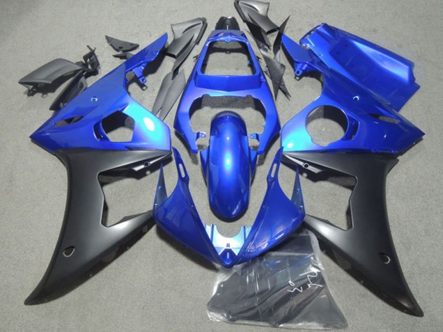 Blau Matt Schwarz 2003-2004 Yamaha YZF R6 Motorrad Verkleidung