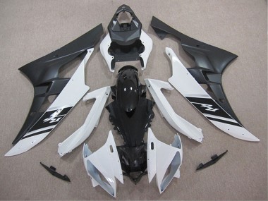Weiß Glänzendes Schwarz Matt Schwarz 2006-2007 Yamaha YZF R6 Motorrad Verkleidung