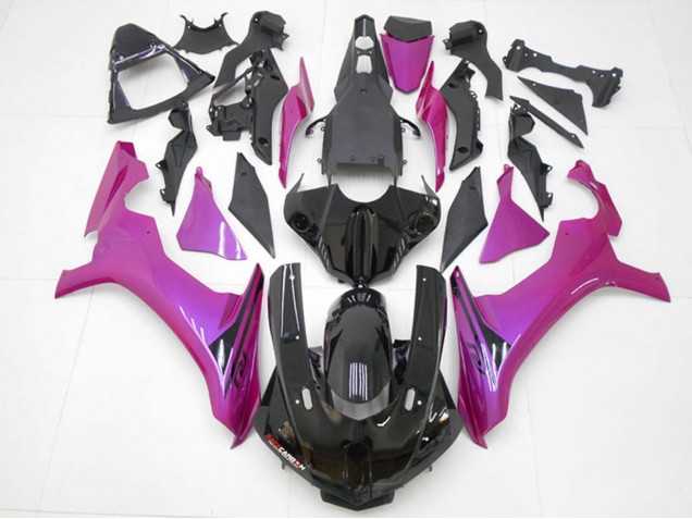 Glänzendes Schwarz Rosa 2015-2019 Yamaha YZF R1 Motorrad Verkleidung