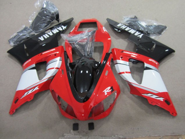 Rot Weiß Silber Glänzendes Schwarz 1998-1999 Yamaha YZF R1 Motorrad Verkleidung