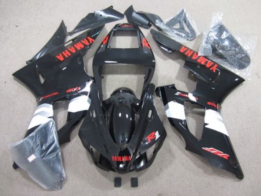 Glänzendes Schwarz Weiß Rot Aufkleber 1998-1999 Yamaha YZF R1 Motorrad Verkleidung