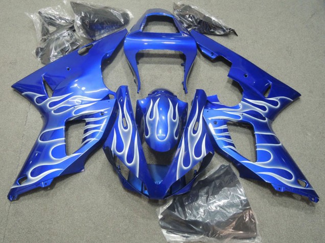 Blau Weiß Flamme 2000-2001 Yamaha YZF R1 Motorrad Verkleidung