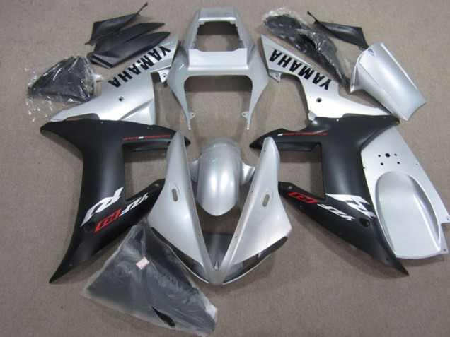 Silber Matt Schwarz 2004-2006 Yamaha YZF R1 Motorrad Verkleidung