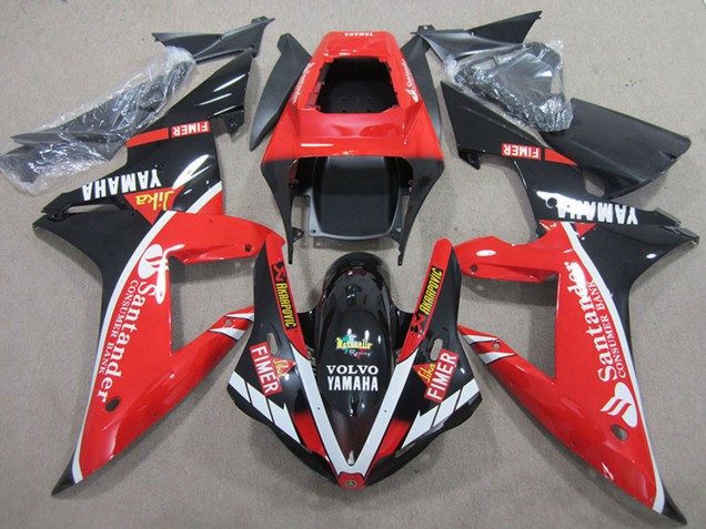 Rot Weiß Glänzendes Schwarz Santunder 2004-2006 Yamaha YZF R1 Motorrad Verkleidung