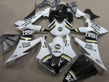 Weiß Schwarz Lucky Strike 2004-2006 Yamaha YZF R1 Motorrad Verkleidung