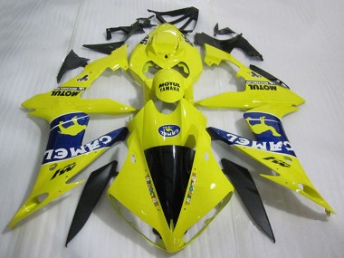 Gelb Blau Schwarz Weiß Kamel Motul 2004-2006 Yamaha YZF R1 Motorrad Verkleidung