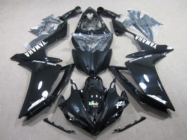 Glänzendes Schwarz Weiß Aufkleber 2007-2008 Yamaha YZF R1 Motorrad Verkleidung