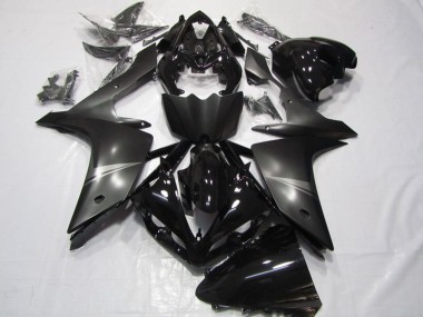 Glänzendes Schwarz Matt Schwarz 2007-2008 Yamaha YZF R1 Motorrad Verkleidung