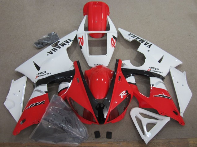 Weiß Rot Schwarz 2009-2011 Yamaha YZF R1 Motorrad Verkleidung