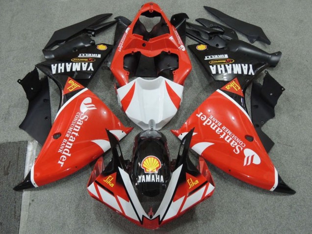 Rot Weiß Schwarz Santunder Rot 2009-2011 Yamaha YZF R1 Motorrad Verkleidung