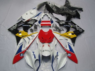 Weiß Rot Gelb Blau Schwarz HP Castrol 2009-2014 BMW S1000RR Motorrad Verkleidung