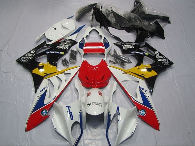 Weiß Rot Gelb Blau Schwarz HP Castrol 2009-2014 BMW S1000RR Motorrad Verkleidung