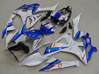 Weiß Rot Blau Castrol Pirelli 2009-2014 BMW S1000RR Motorrad Verkleidung