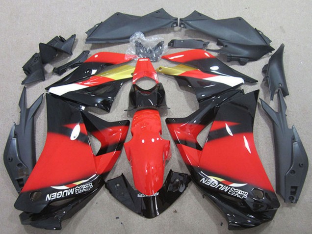 Rot Gold Glänzendes Schwarz 2011-2016 Honda CBR125R Motorrad Verkleidung
