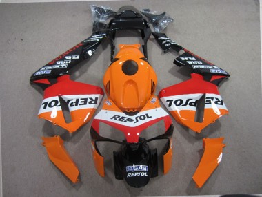 Orange Weiß Rot Glänzendes Schwarz Repsol 2003-2004 Honda CBR600RR Motorrad Verkleidung