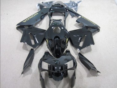Glänzendes Schwarz Matt Schwarz Gold Aufkleber 2003-2004 Honda CBR600RR Motorrad Verkleidung