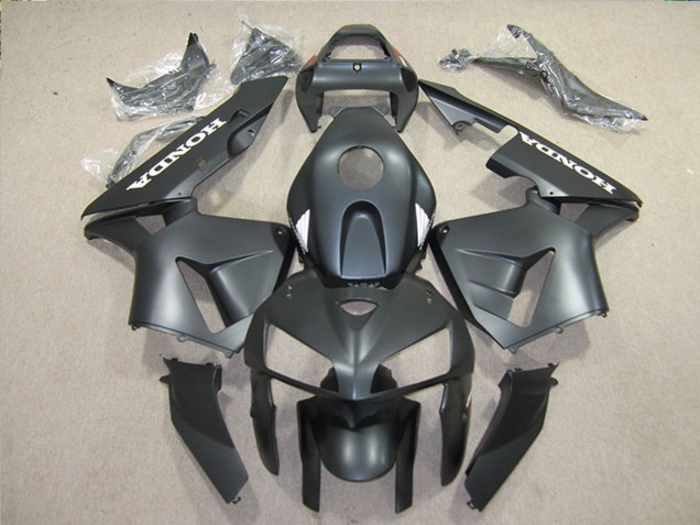 Matt Schwarz 2005-2006 Honda CBR600RR Motorrad Verkleidungen Kit