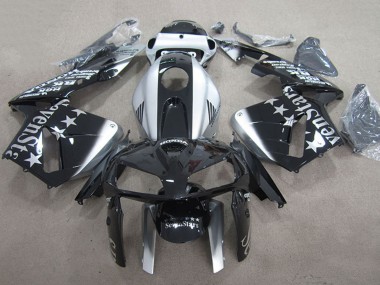 Glänzendes Schwarz Silber SevenStars 2005-2006 Honda CBR600RR Motorrad Verkleidung