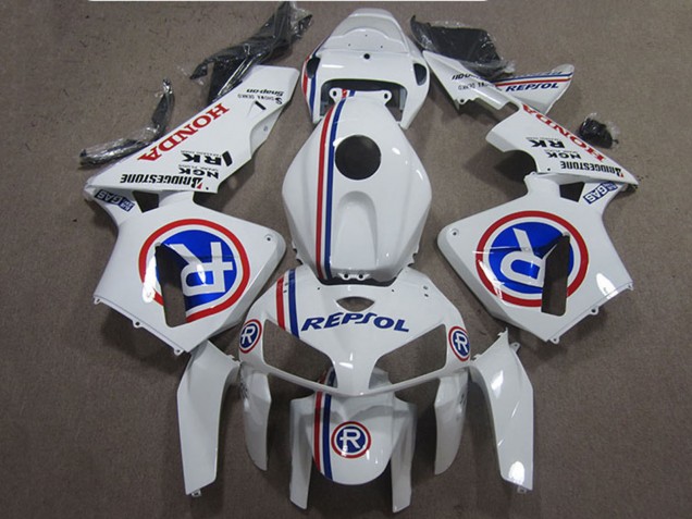 Weiß Blau Repsol 2005-2006 Honda CBR600RR Motorrad Verkleidung