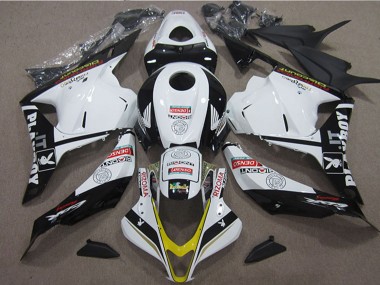 Weiß Gelb Glänzendes Schwarz Rizoma Playboy 2009-2012 Honda CBR600RR Motorrad Verkleidung