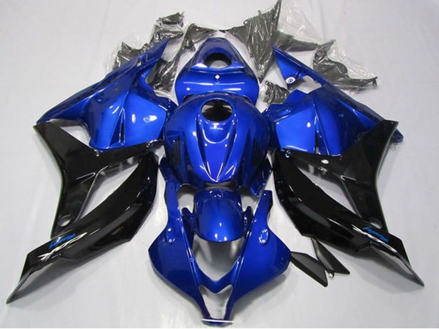 Blau Glänzendes Schwarz 2009-2012 Honda CBR600RR Motorrad Verkleidung