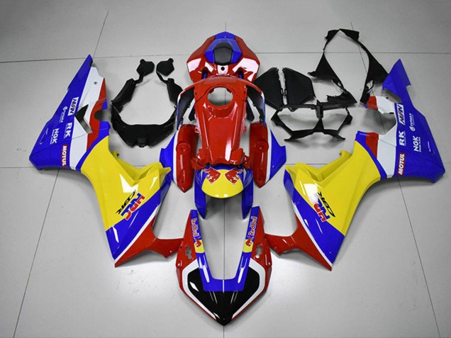 Weiß Rot Blau Gelb HRC 2017-2024 Honda CBR1000RR Motorrad Verkleidung