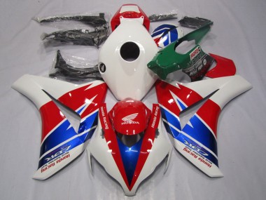 Weiß Rot Blau Rennen 2008-2011 Honda CBR1000RR Motorrad Verkleidung
