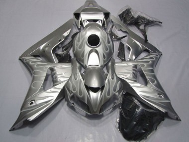 Silber Weiß Flamme 2006-2007 Honda CBR1000RR Motorrad Verkleidung