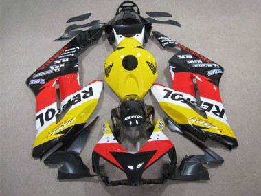Gelb Weiß Rot Glänzendes Schwarz Repsol 2004-2005 Honda CBR1000RR Motorrad Verkleidung