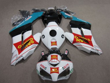 Weiß Rot Blau Glänzendes Schwarz Gelb San Carlo Castrol 2004-2005 Honda CBR1000RR Motorrad Verkleidung