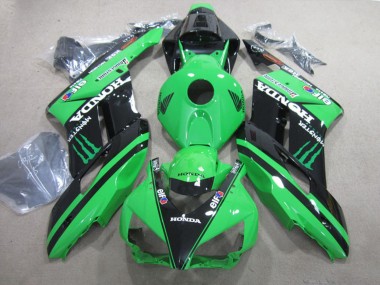 Grün Glänzendes Schwarz Monster 2004-2005 Honda CBR1000RR Motorrad Verkleidung