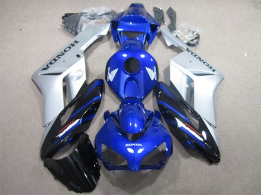 Silber Blau Glänzendes Schwarz 2004-2005 Honda CBR1000RR Motorrad Verkleidung