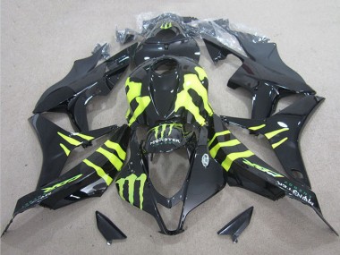 Glänzendes Schwarz Gelb Monster 2004-2005 Honda CBR1000RR Motorrad Verkleidung