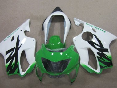 Weiß Grün 1999-2000 Honda CBR600 F4 Motorrad Verkleidung