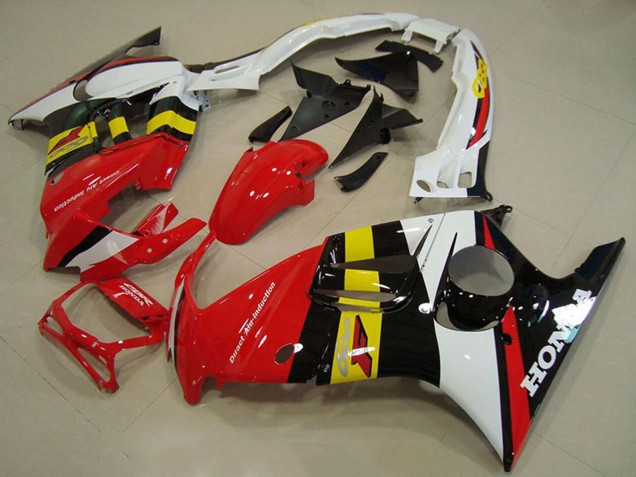 Weiß Rot Gelb Glänzendes Schwarz 1995-1996 Honda CBR600 F3 Motorrad Verkleidung