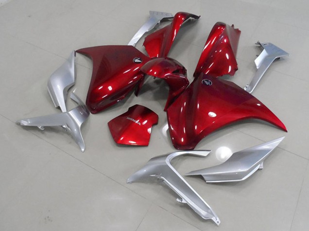 Silber Rot 2010-2014 Honda VFR 1200 Motorrad Verkleidung