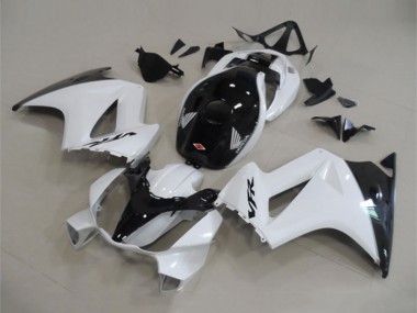 Weiß Glänzendes Schwarz 2002-2013 Honda VFR 800 Motorrad Verkleidung