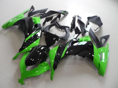 Grün Glänzendes Schwarz 2013-2018 Kawasaki ZX300R Motorrad Verkleidung