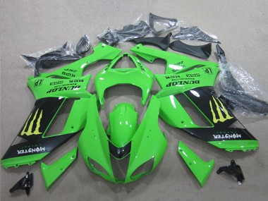 Weiß Blau Ninja 2007-2008 Kawasaki ZX6R Motorrad Verkleidung