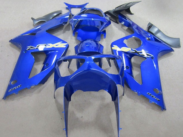 Blau 2003-2004 Kawasaki ZX6R Motorrad Verkleidung